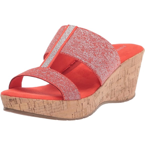 Anne Klein Women's Hardy Wedge Sandal Sz 8.5 Shoes Great for a Spring Day - Picture 2 of 6